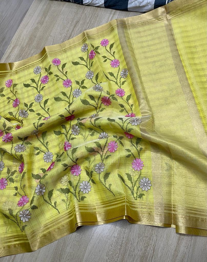 Banarasi Kora Organza Soft Saree