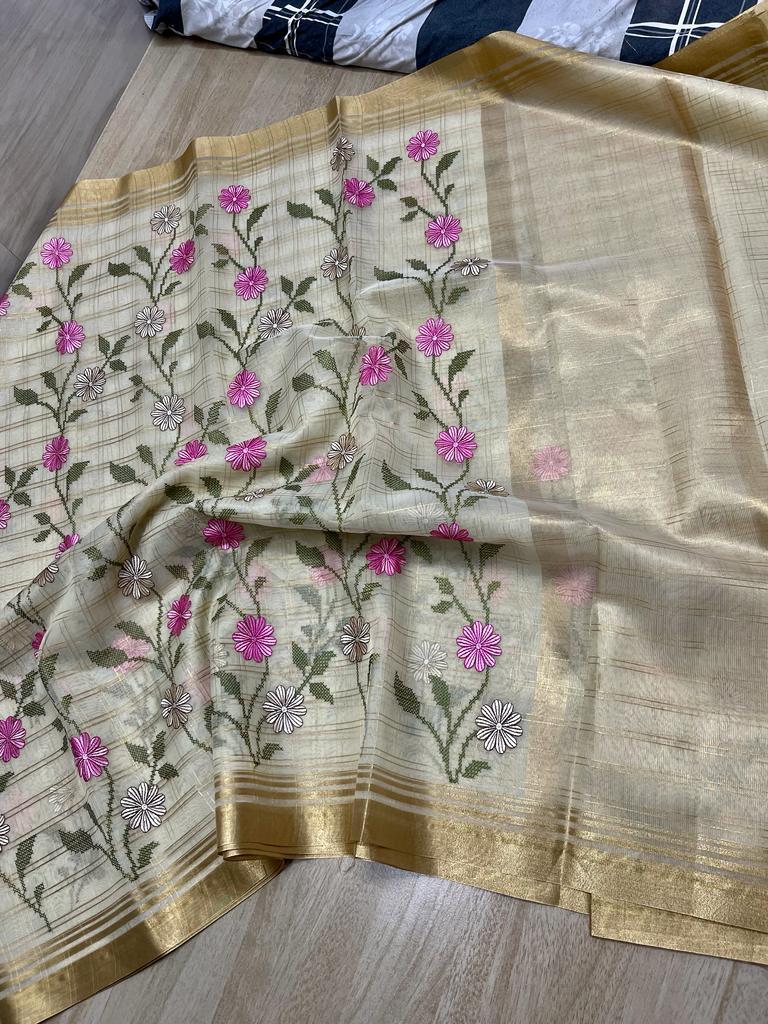 Banarasi Kora Organza Soft Saree