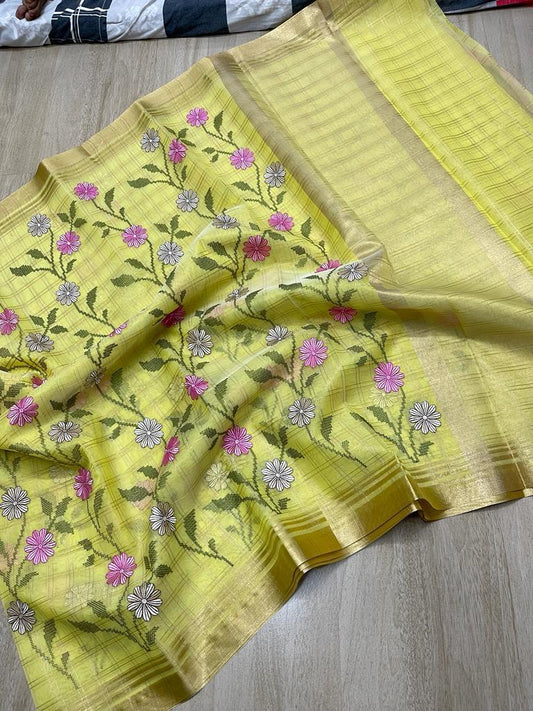 Banarasi Kora Organza Soft Saree