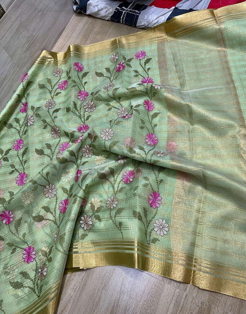 Banarasi Kora Organza Soft Saree