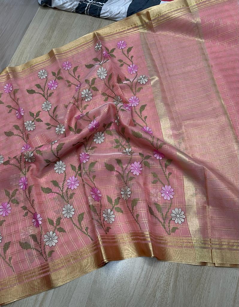 Banarasi Kora Organza Soft Saree