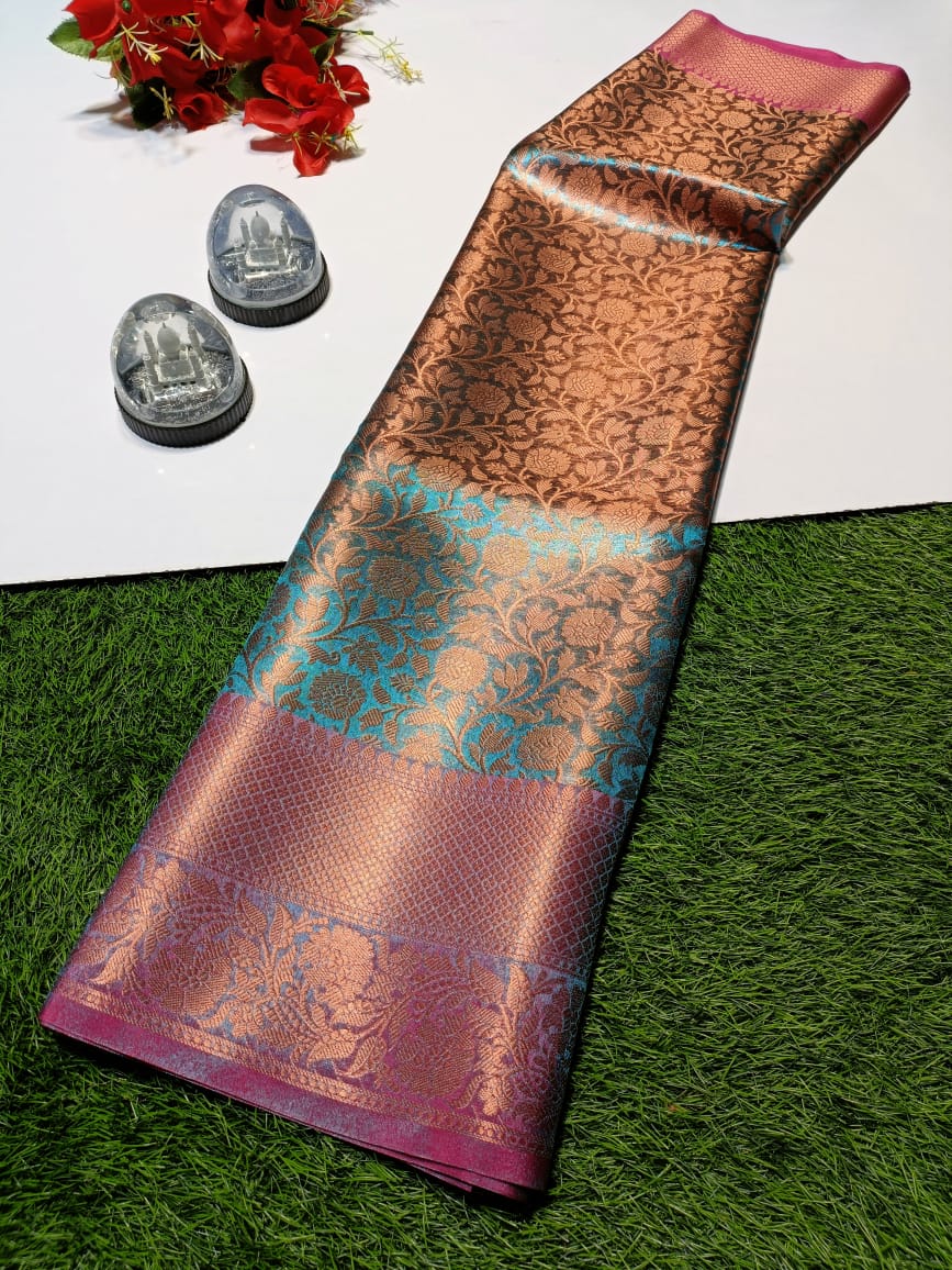 Banarasi Semi Silk Tanchui Saree