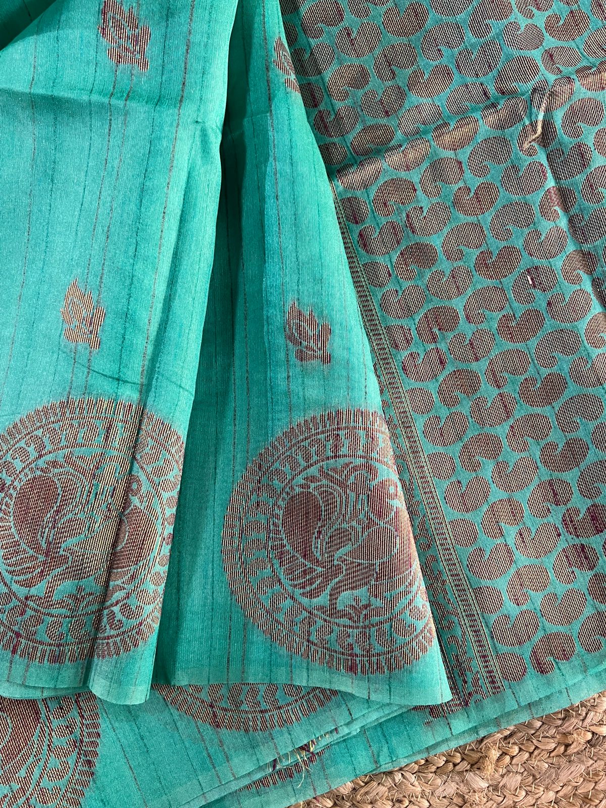 Banarasi Champa Tussar Silk Saree