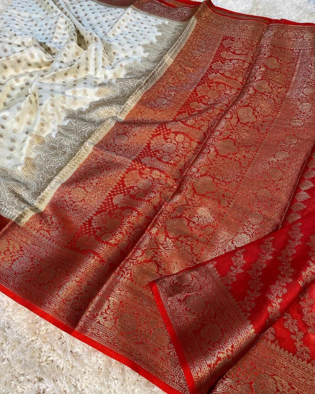 Banarasi Georgette Silk Saree with Designer Blouse