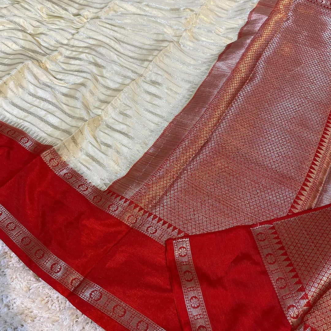 Soft Georgette Silk Saree with Banarasi Weaving