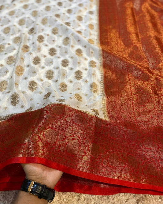 Banarasi Silk Saree with Designer Blouse Set