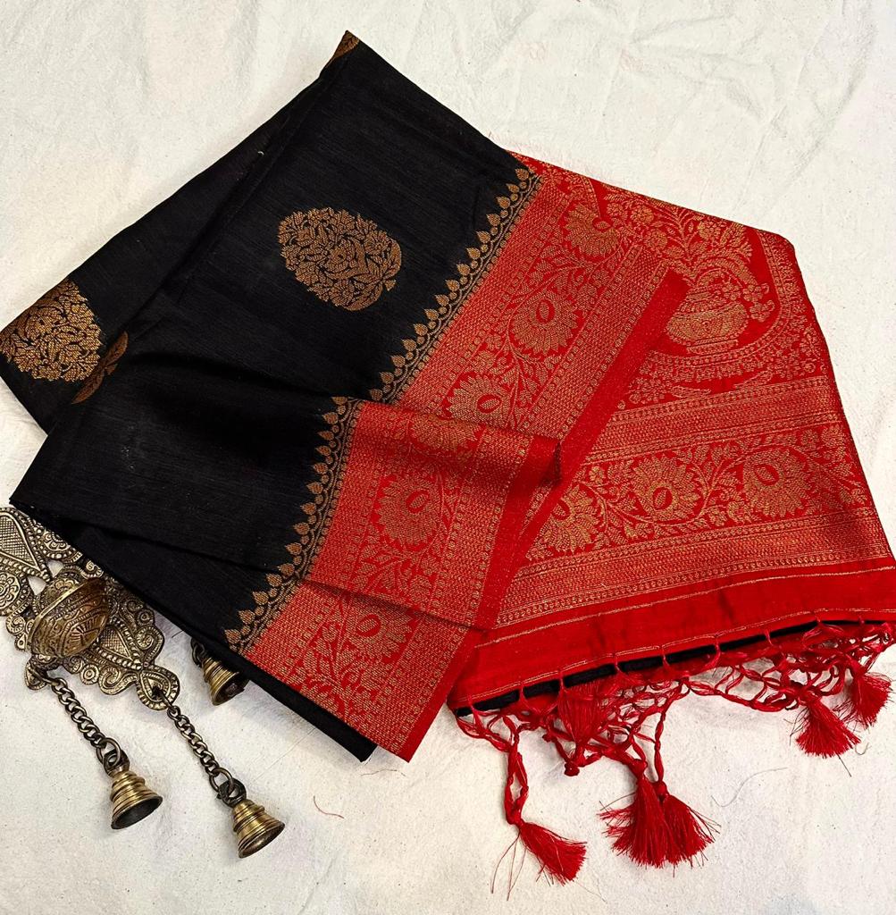 Banarasi soft silk cotton silk saree