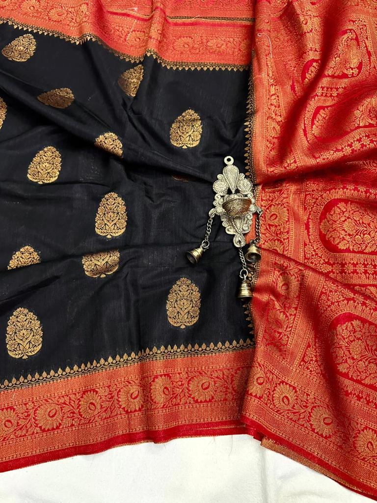 Banarasi soft silk cotton silk saree