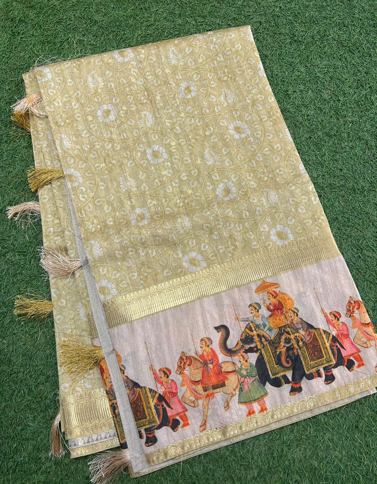 Chanderi Banarasi Soft Silk Saree