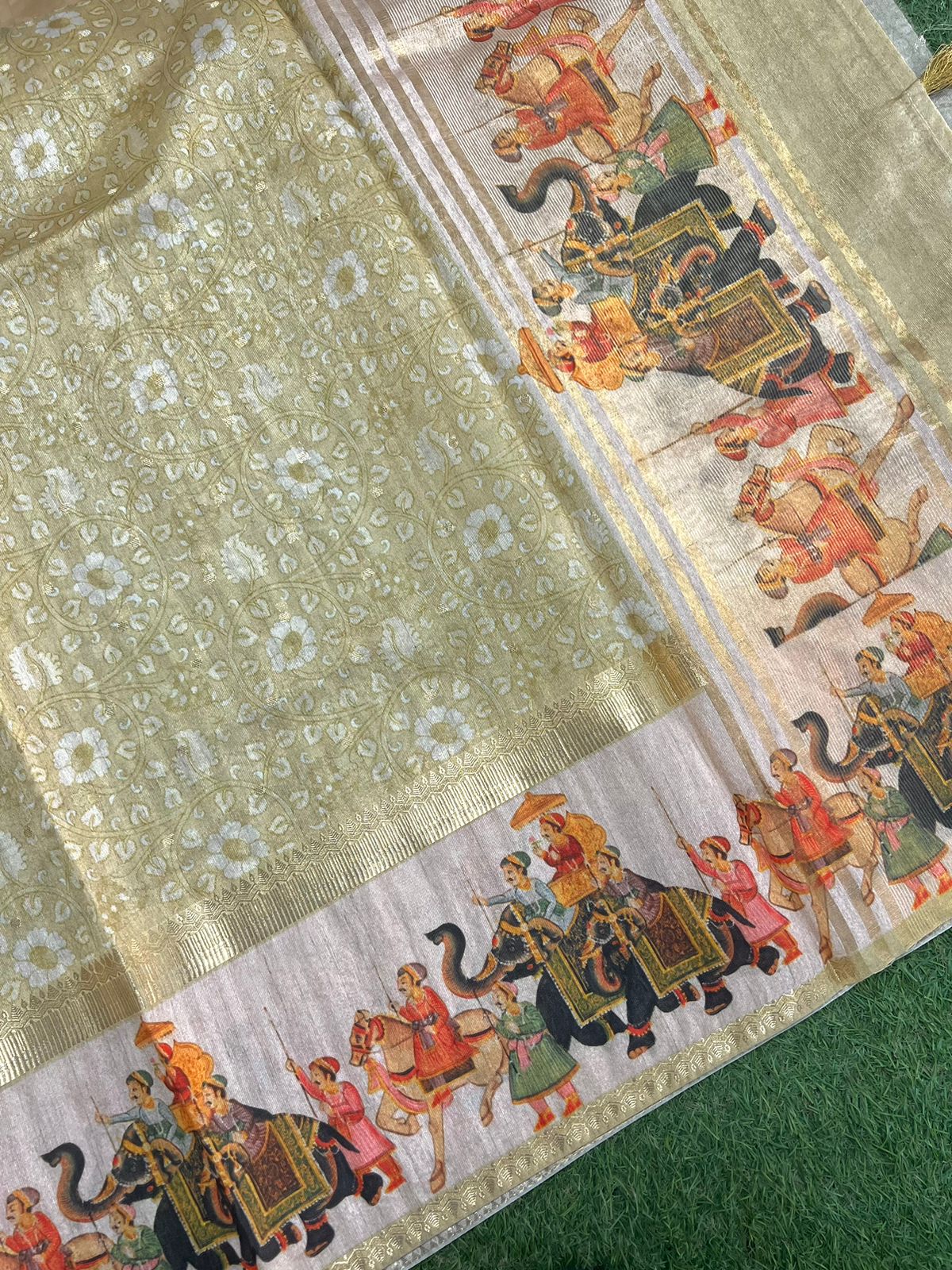 Chanderi Banarasi Soft Silk Saree