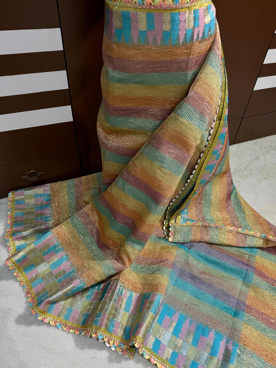 Banarasi soft tissue saree