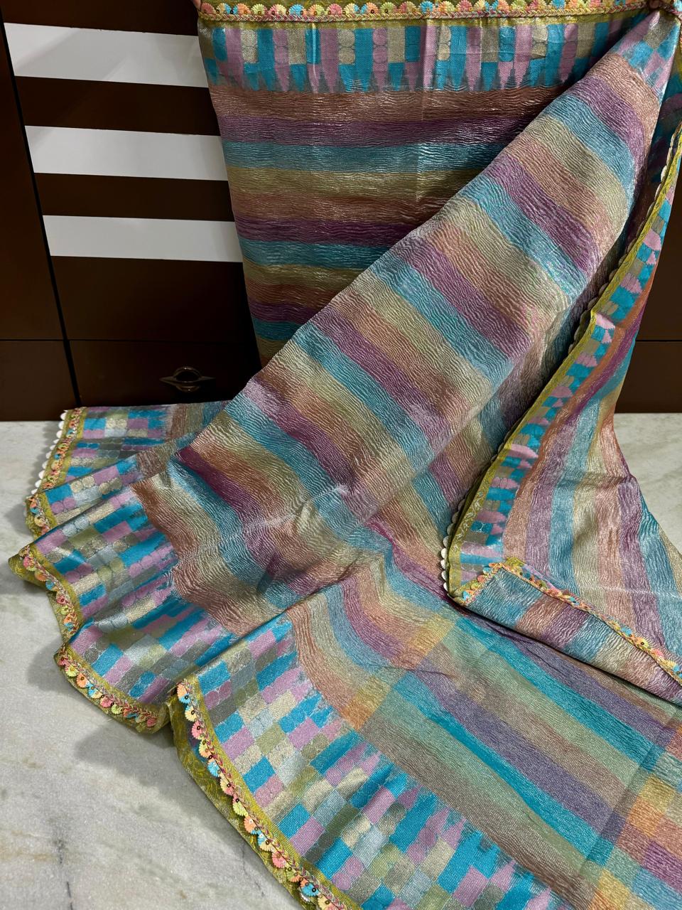 Banarasi soft tissue saree