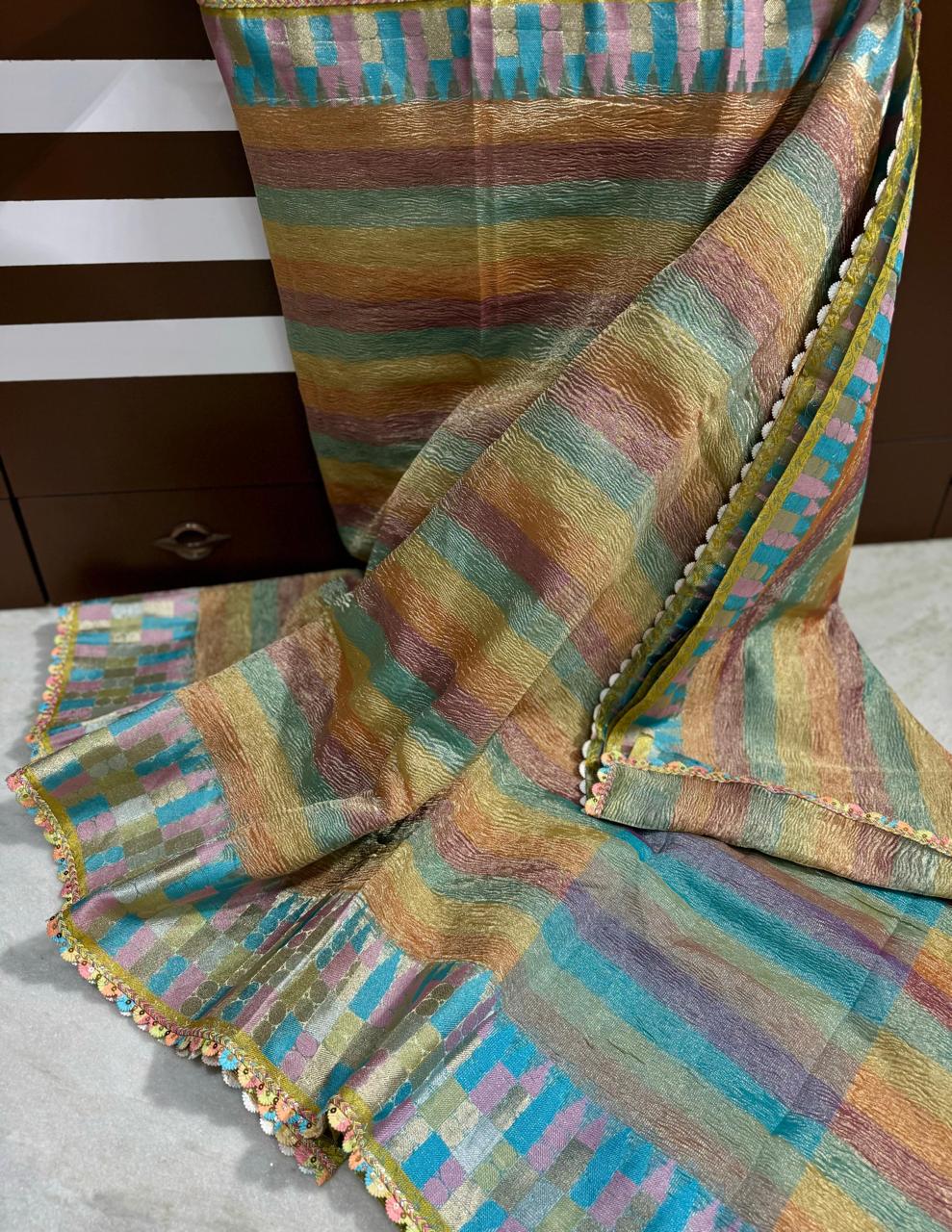 Banarasi soft tissue saree