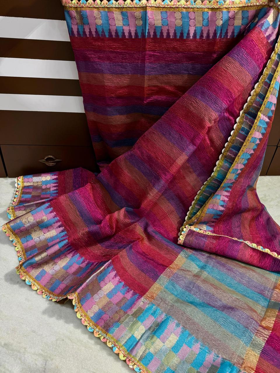 Banarasi soft tissue saree