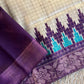 Bengal semi tussar silk checks pattern saree