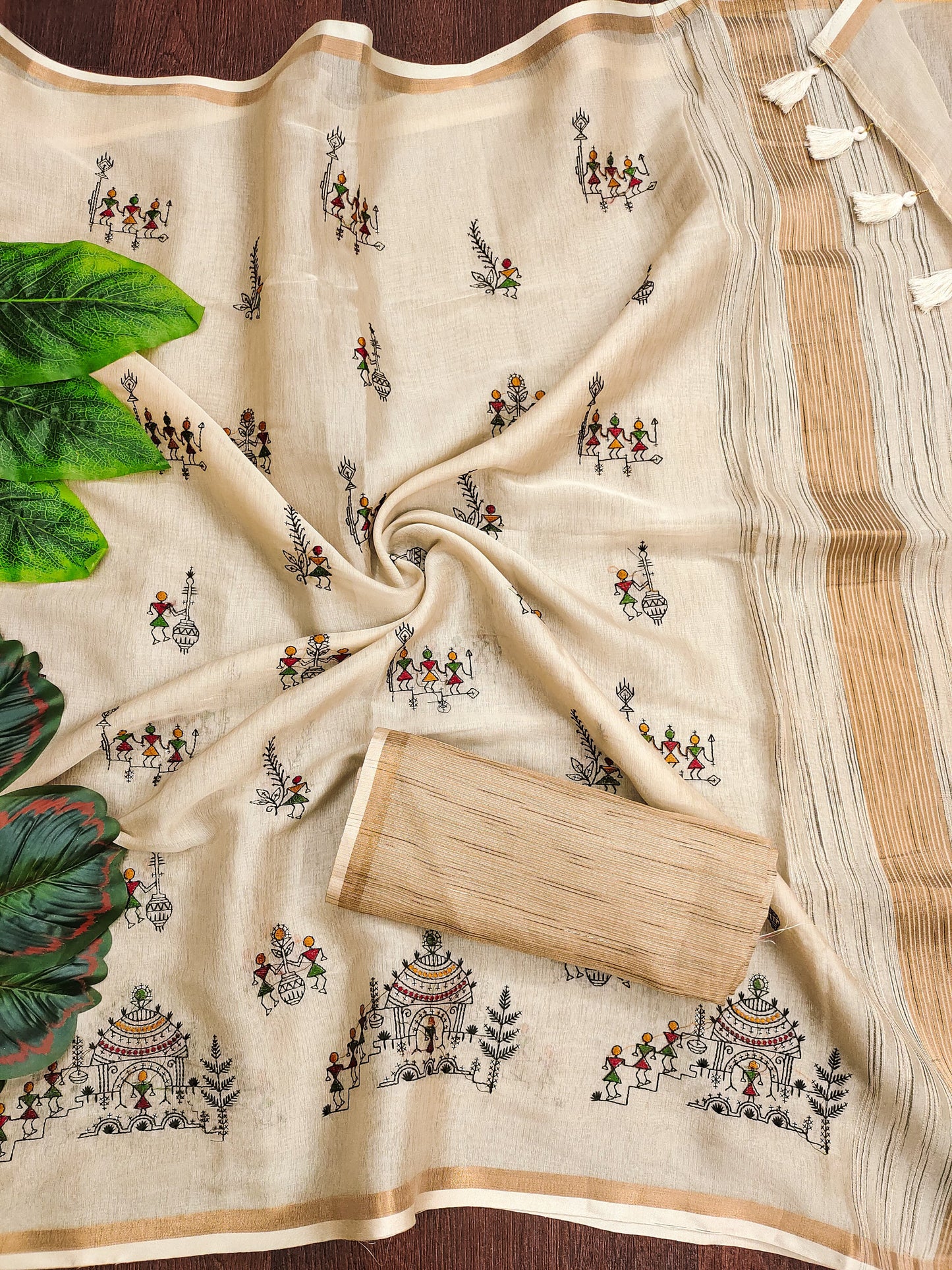 Bhagalpuri tussar silk saree