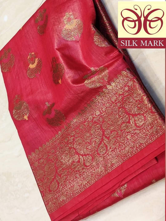 Bhagalpuri tussar silk saree