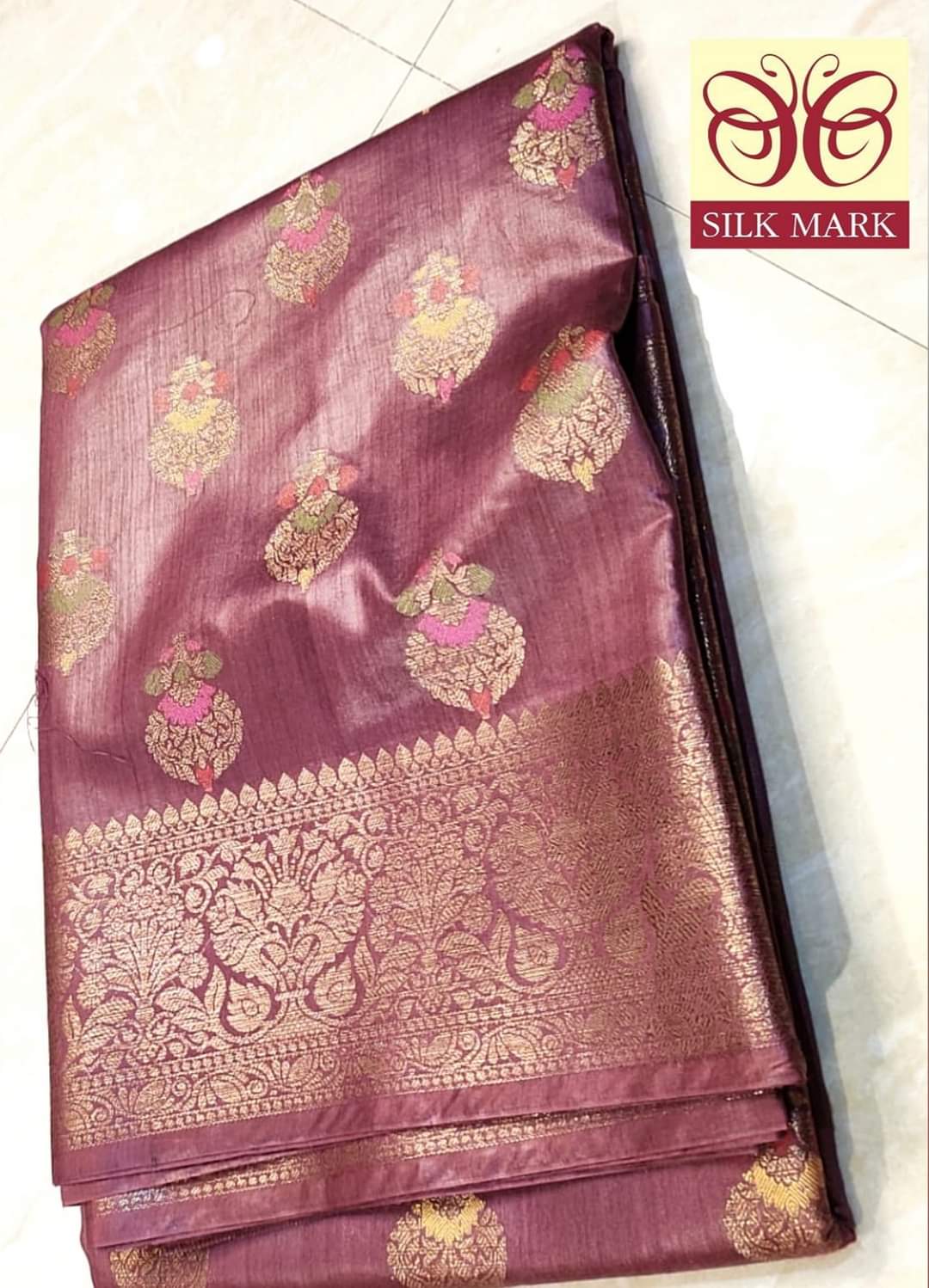 Purely handwoven bhagalpuri tussar silk saree