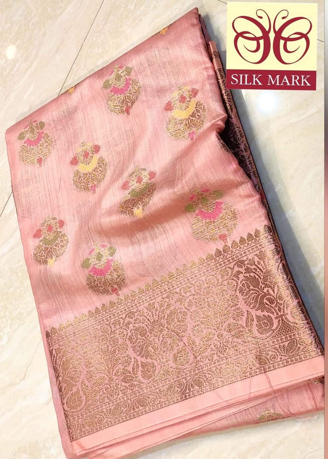 Handwoven bhagalpuri tussar silk saree