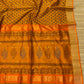 Block printed pure Maheshwari handloom saree