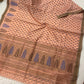 Block printed pure Maheshwari handloom saree