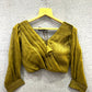 Blouse Has Two Tone Heavy Georgette Shining Material