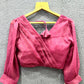 Blouse Has Two Tone Heavy Georgette Shining Material