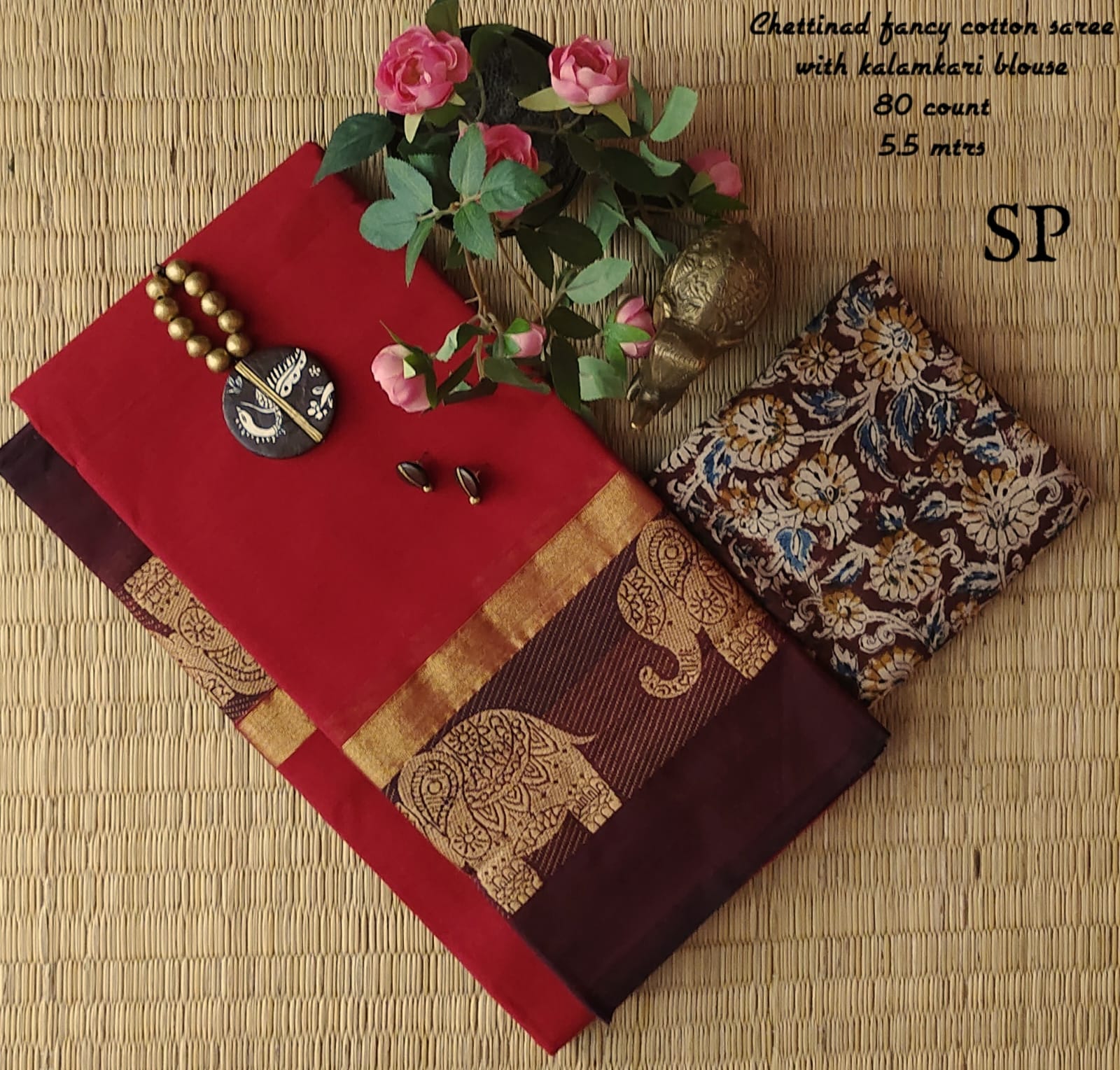 100% Pure Handloom Cotton Chettinad Handloom Saree With Blouse at Rs  800/piece in Chennai