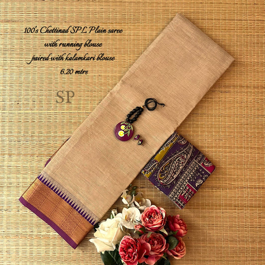 Chettinad cotton 100 count saree