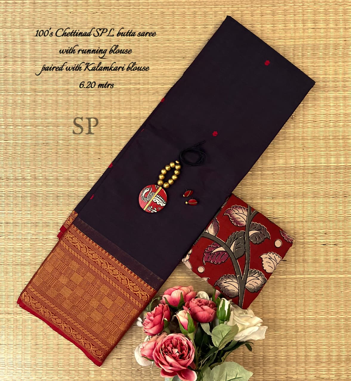 Chettinad cotton 100 count saree