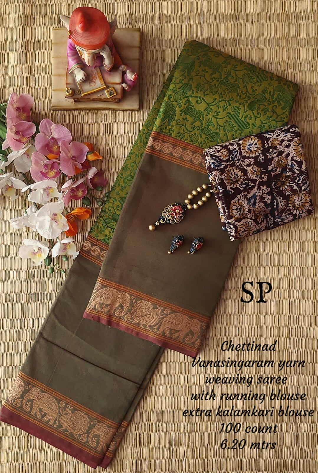 Chettinad Handloom Cotton Saree Design 109 – Desically Ethnic