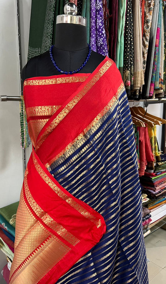 Chiffon Banarasi Silk Saree