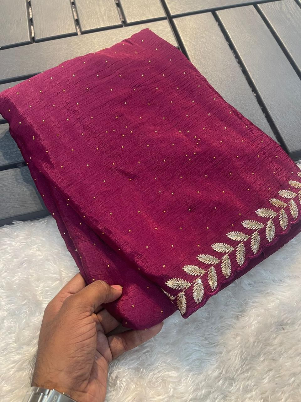 Chinon creap saree