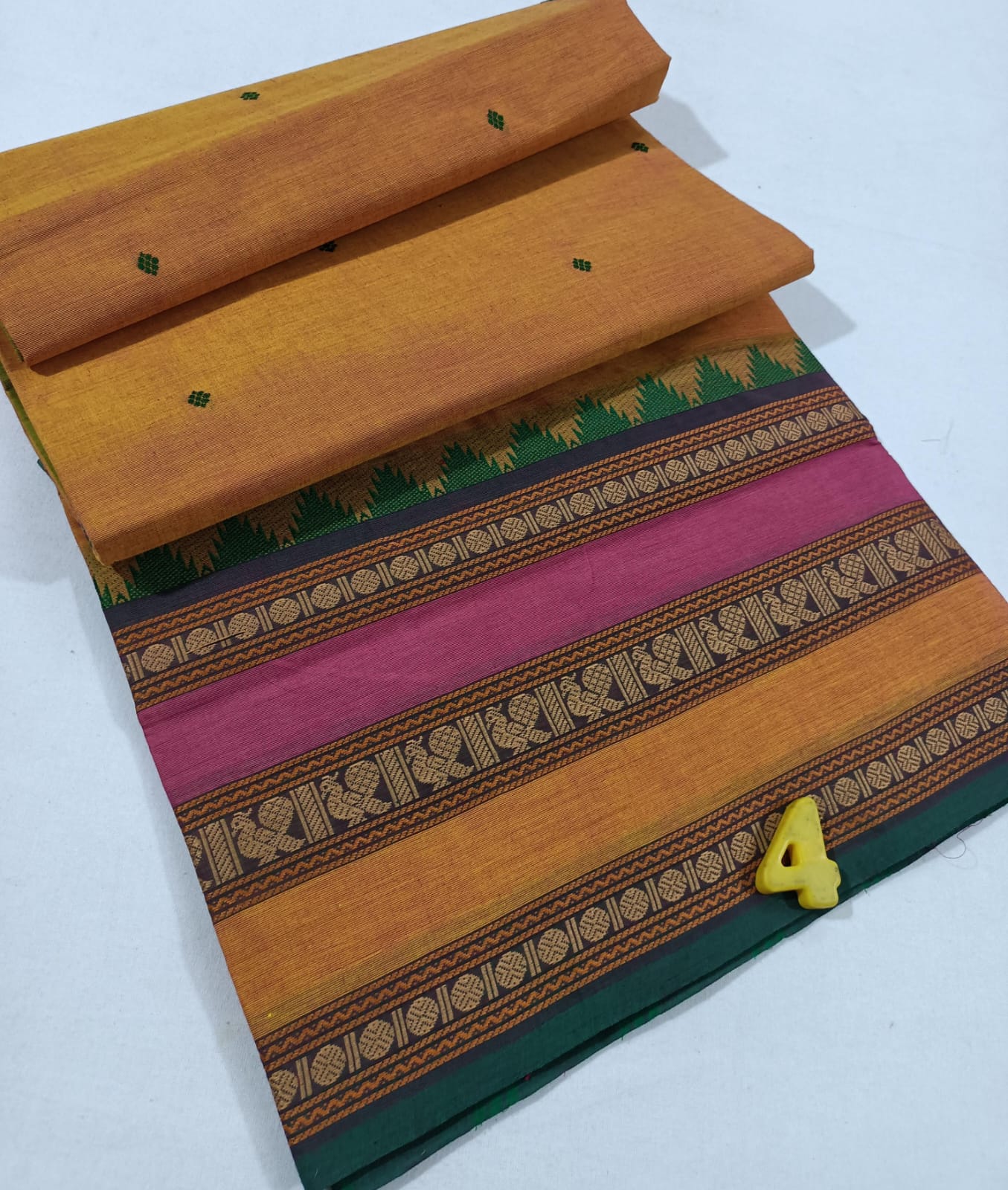 Handloom Jacquard Kovai Cotton Saree 10041111 – Avishya.com