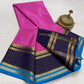 Contrast color pure mysore silk saree