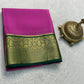 Contrast color pure mysore silk saree