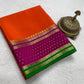 Contrast color pure mysore silk saree