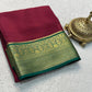 Contrast color pure mysore silk saree