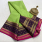 Contrast color pure mysore silk saree