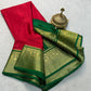 Contrast color pure mysore silk saree