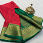 Contrast color pure mysore silk saree