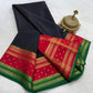 Contrast color pure mysore silk saree