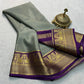 Contrast color pure mysore silk saree
