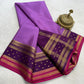 Contrast color pure mysore silk saree