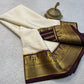Contrast color pure mysore silk saree