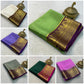 Contrast color pure mysore silk saree