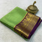 Contrast color pure mysore silk saree