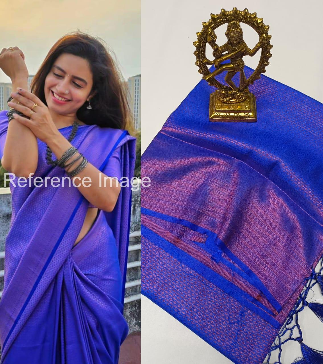 Copper softy kubera pattu saree