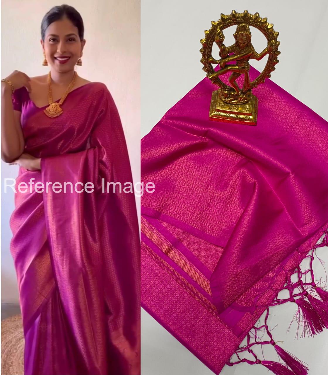 Copper softy kubera pattu saree