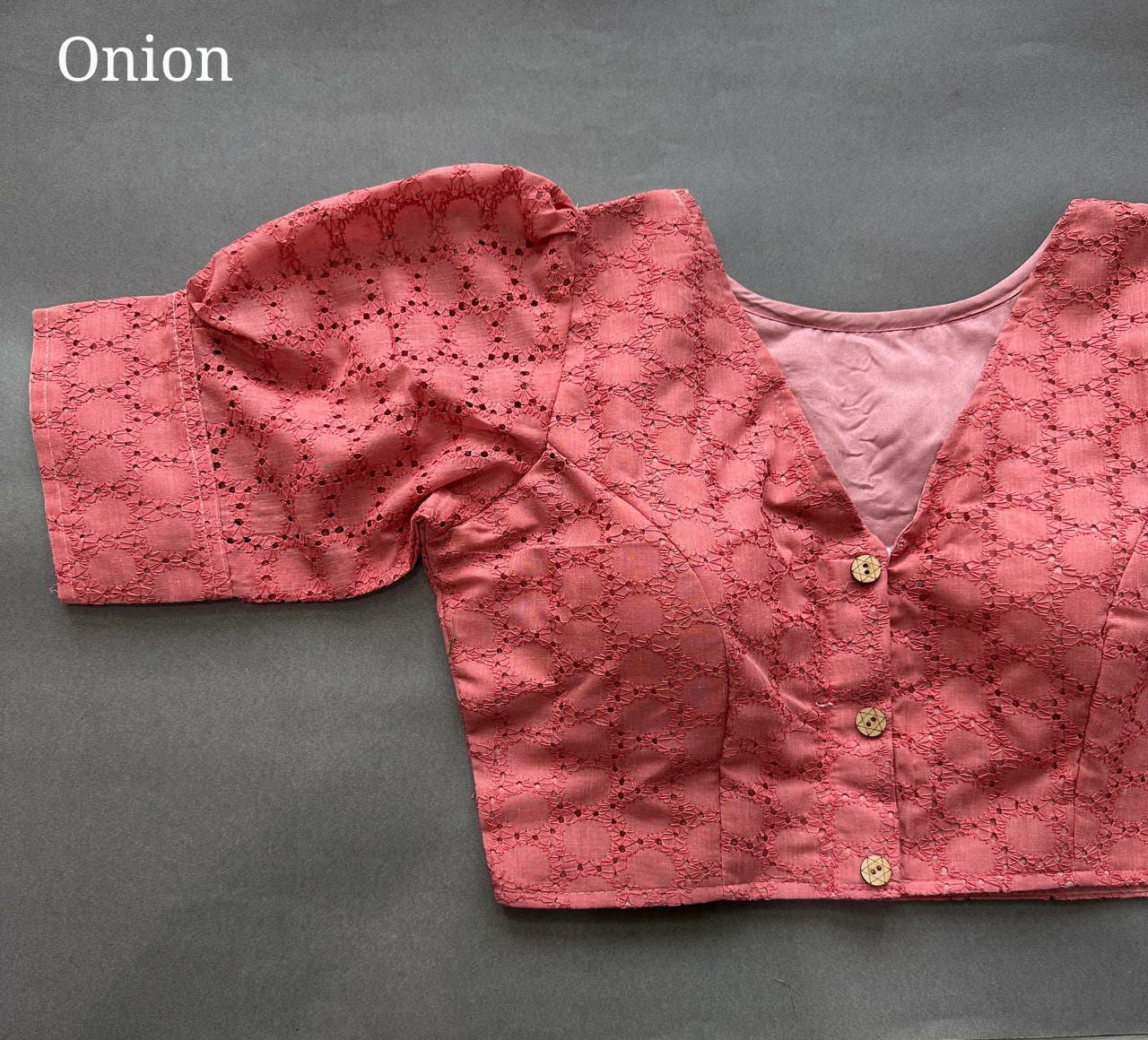 Cotton hakoba readymade blouse